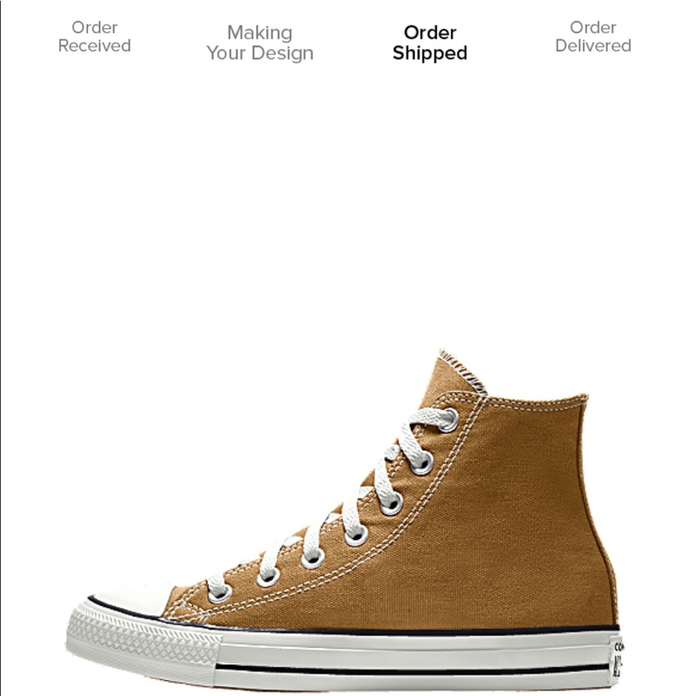 brown high top converse